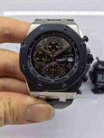 Swiss 3126 Audemars Piguet Royal Oak Offshore Black Leather Band Watch